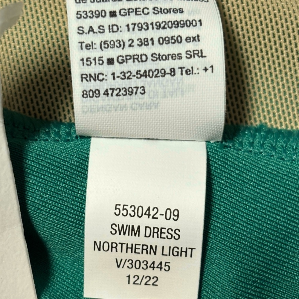 NWT Old Navy UPF Side-Tie Swimsuit Dress Beach Cruiser Green 3X Modest Skirted - Picture 12 of 12